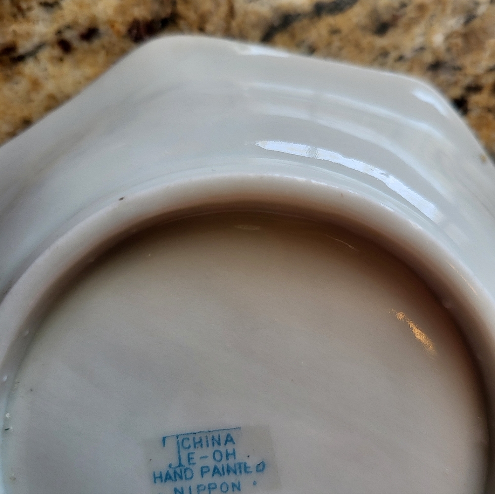 Antique Stamped Handpainted Nippon TE-OH 5.5 In Bowl - Picture 10 of 12
